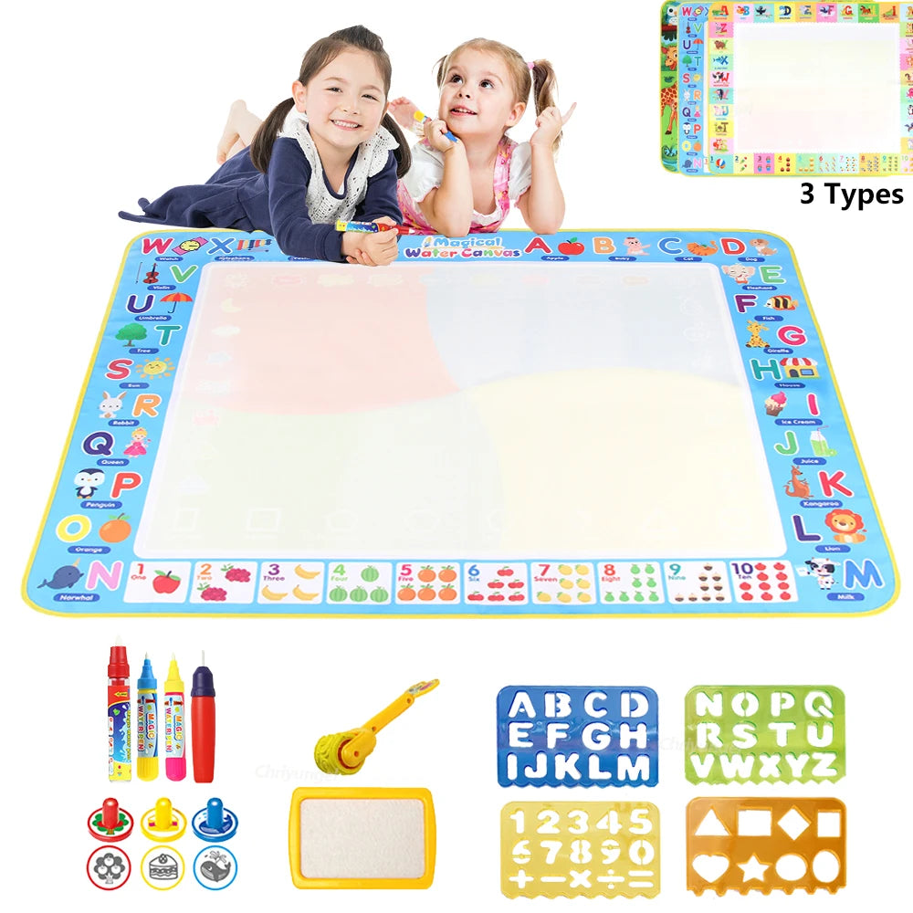 Large 100x80cm water doodle mat for kids