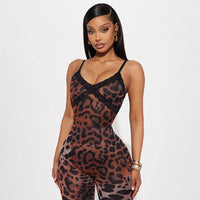 Leopard fabric print close-up