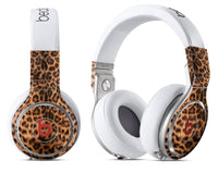 Mirrored Leopard Hide - Full Body Skin Decal Wrap Kit for Beats by Dre - stylishhomedecor2024.com