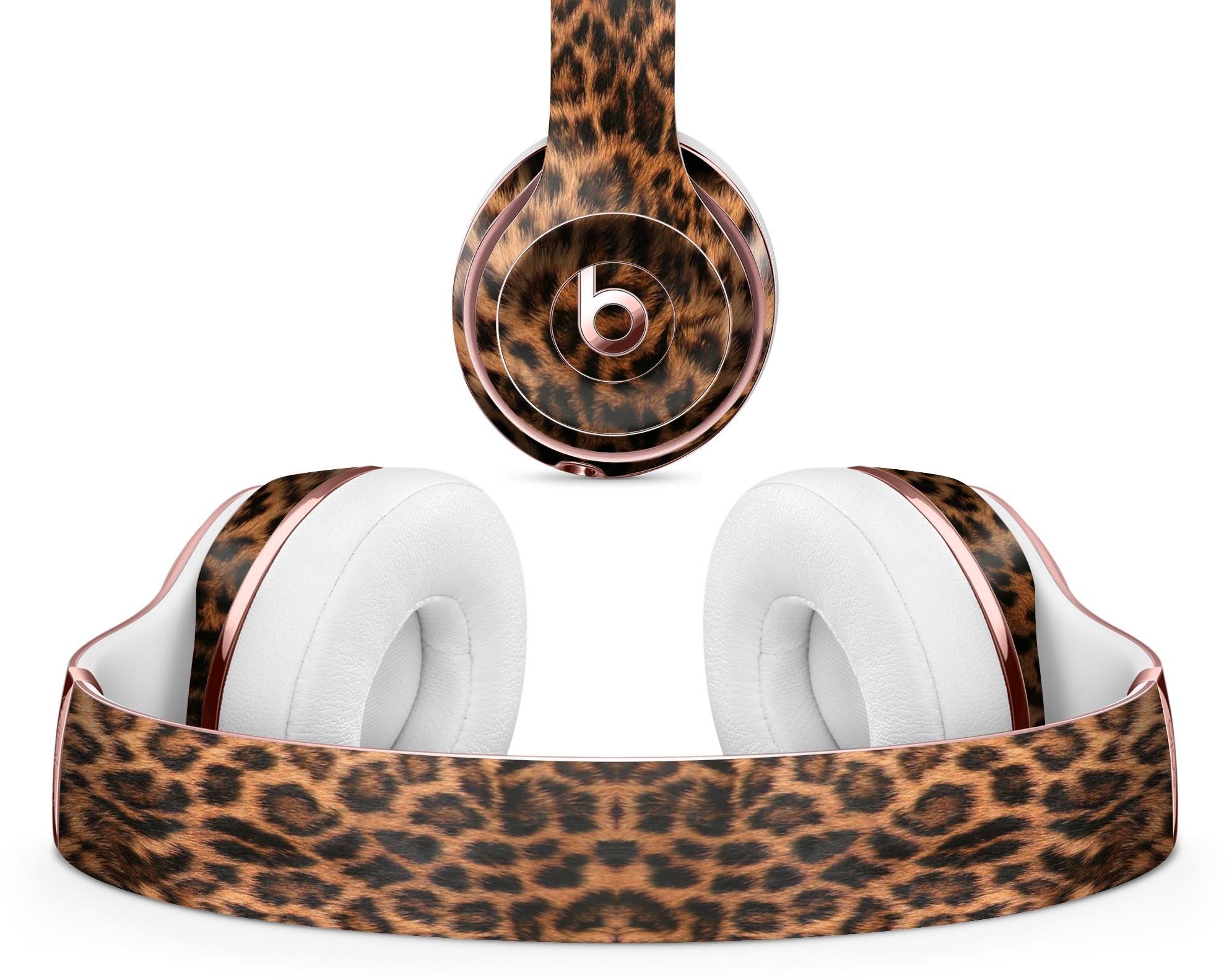 Mirrored Leopard Hide Full Body Skin Decal Wrap Kit for Beats by Dre - stylishhomedecor2024.com
