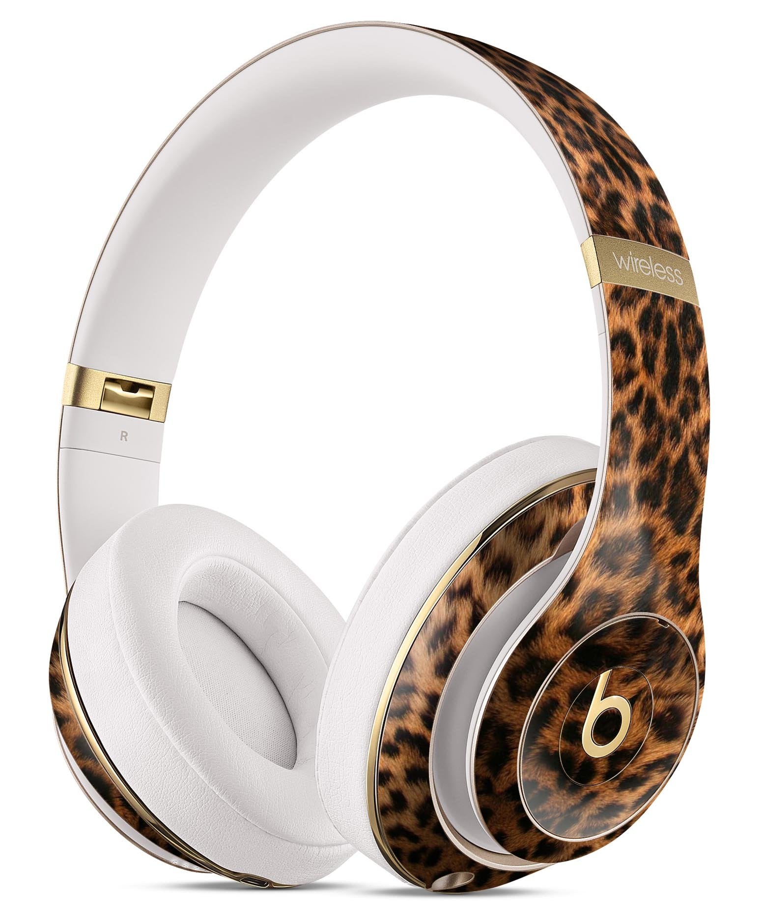 Mirrored Leopard Hide Full Body Skin Decal Wrap Kit for Beats by Dre - stylishhomedecor2024.com