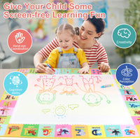 Montessori-inspired water painting board for toddlers