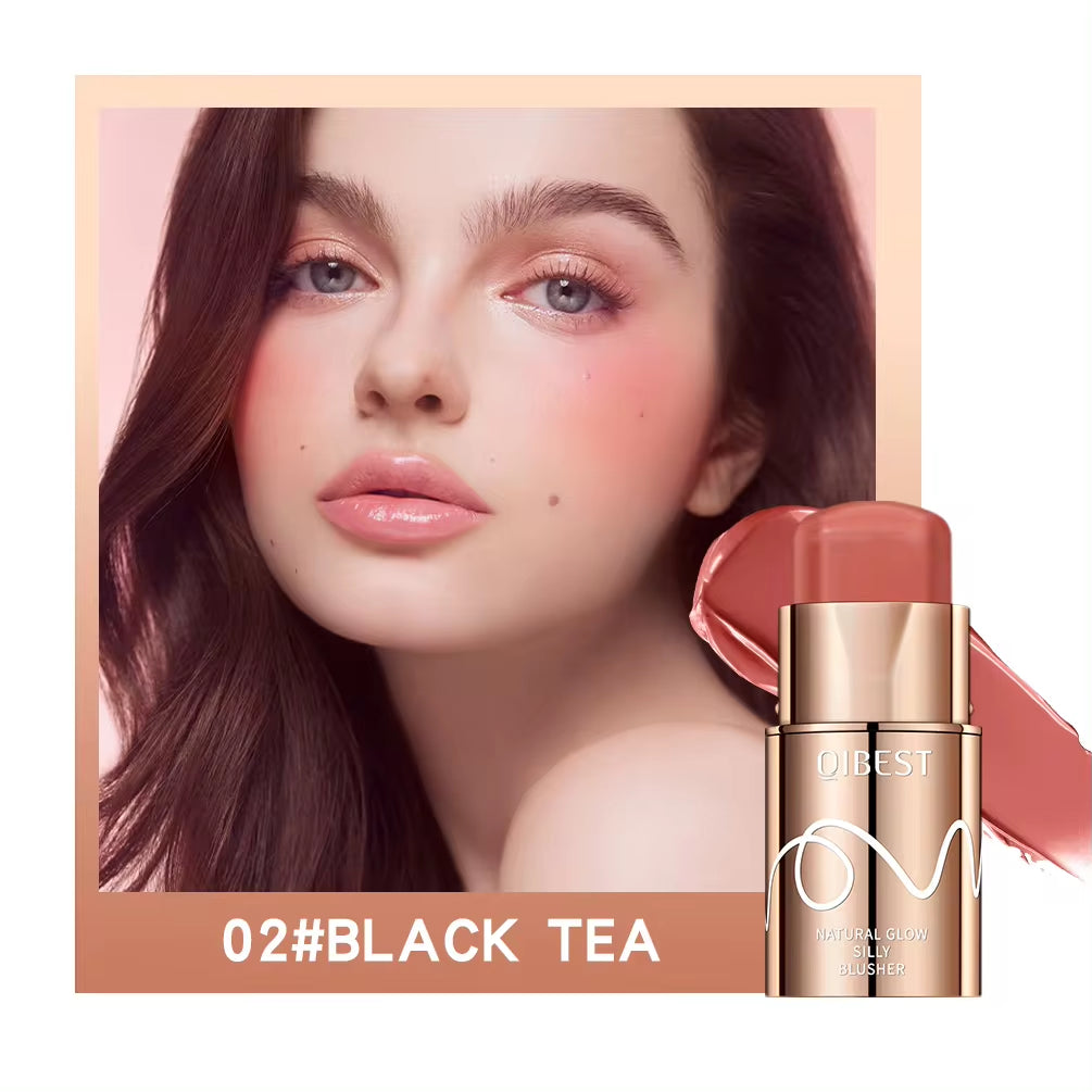 Multi-use makeup stick in makeup pouch