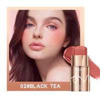 Multi-use makeup stick in makeup pouch