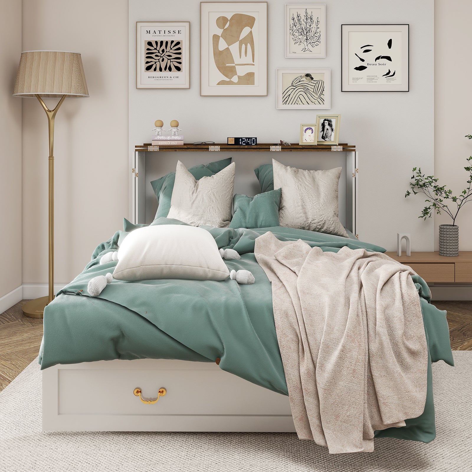 Multifunctional chest bed for apartments