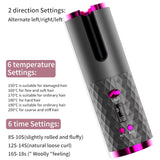 Portable hair curler with USB cable