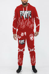 Chenille Flame Sweat Suit - stylishhomedecor2024.com