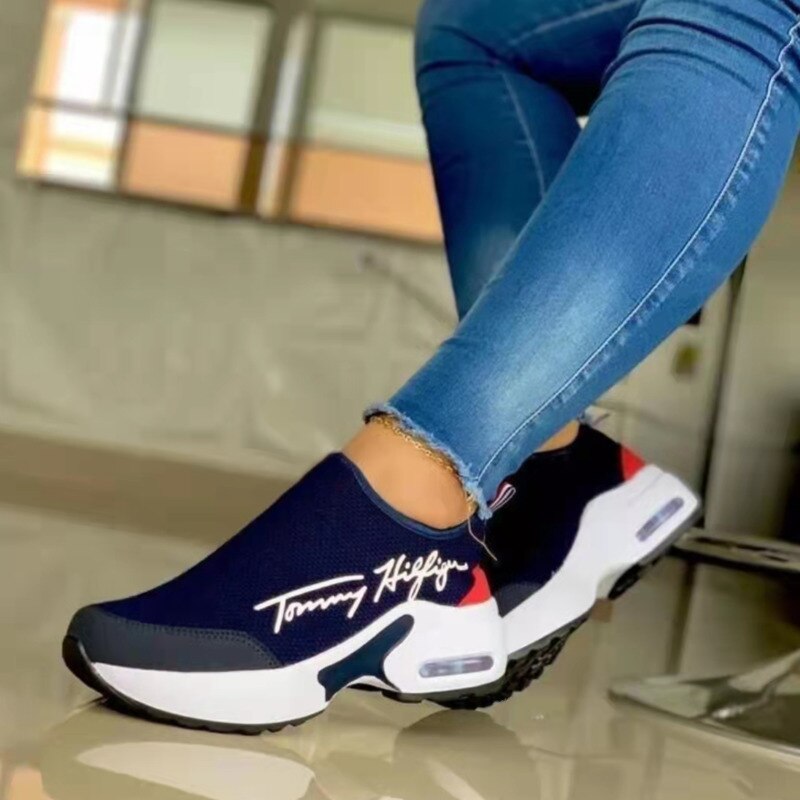 Casual Breathable Wedges Ladies Walking Sneakers Flat Women Shoes - stylishhomedecor2024.com