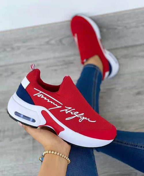 Casual Breathable Wedges Ladies Walking Sneakers Flat Women Shoes - stylishhomedecor2024.com