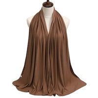 Modal Cotton Jersey Hijab Scarf – Soft, Stretchy, and Breathable Long Shawl
