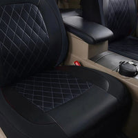 All-Season Quilted PU Leather Car Seat Cover – Universal Fit