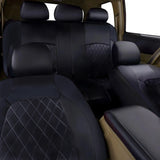 All-Season Quilted PU Leather Car Seat Cover – Universal Fit