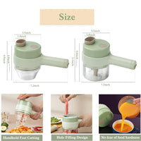 Portable Handheld 4 in 1 Electric Vegetable Slicer - stylishhomedecor2024.com