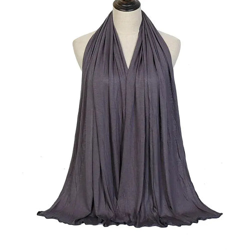 Modal Cotton Jersey Hijab Scarf – Soft, Stretchy, and Breathable Long Shawl