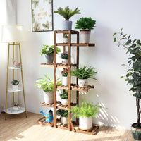 Indoor 6 Tier Wooden Plant Home Decor Stand - stylishhomedecor2024.com