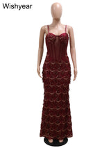 Wishyear Sexy Nightclub Birthday Even Party Dresses for Women Sequined