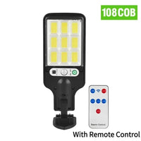 Powerful LED Solar Outdoor Led Courtyard Wall Lamp 3 Modes Human Body
