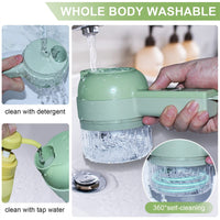 Portable Handheld 4 in 1 Electric Vegetable Slicer - stylishhomedecor2024.com