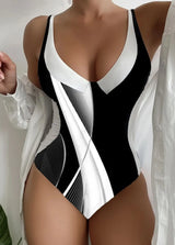 One Piece High Waisted Sexy Swimsuit Women's Thin and Conservative - stylishhomedecor2024.com