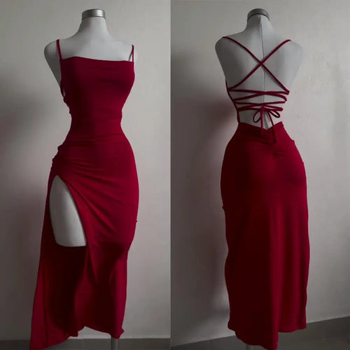 High-Sensibility Halter-strap Summer Dress – “Spice Girl” Hip A-Line