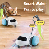 Remote Smart Cat Toys Remote Control Interactive Cat Car Toy USB