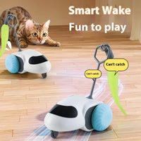 Remote Smart Cat Toys Remote Control Interactive Cat Car Toy USB