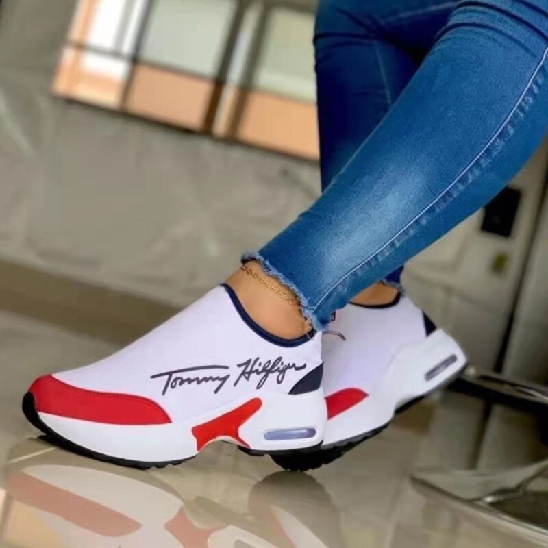 Casual Breathable Wedges Ladies Walking Sneakers Flat Women Shoes - stylishhomedecor2024.com