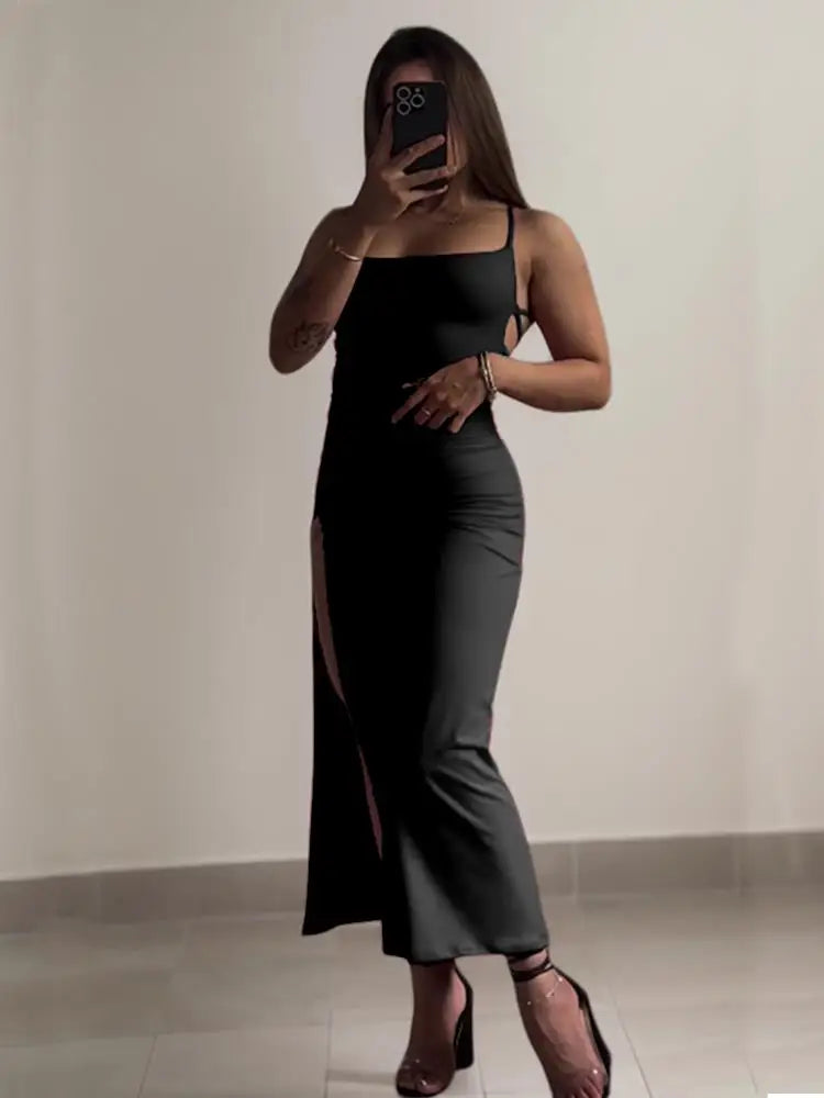 High-Sensibility Halter-strap Summer Dress – “Spice Girl” Hip A-Line