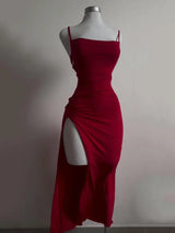 High-Sensibility Halter-strap Summer Dress – “Spice Girl” Hip A-Line