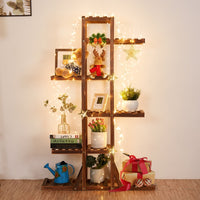 Indoor 6 Tier Wooden Plant Home Decor Stand - stylishhomedecor2024.com