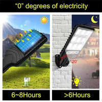 Powerful LED Solar Outdoor Led Courtyard Wall Lamp 3 Modes Human Body