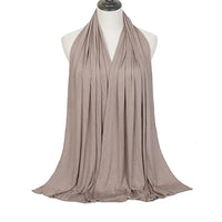 Modal Cotton Jersey Hijab Scarf – Soft, Stretchy, and Breathable Long Shawl