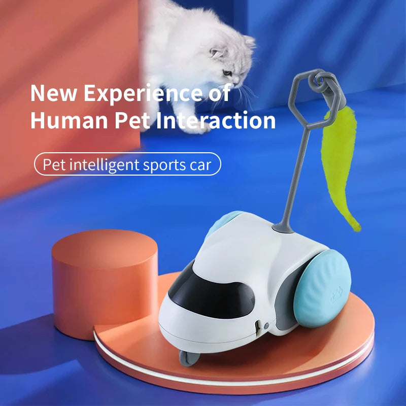 Remote Smart Cat Toys Remote Control Interactive Cat Car Toy USB