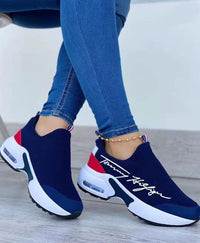 Casual Breathable Wedges Ladies Walking Sneakers Flat Women Shoes - stylishhomedecor2024.com