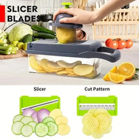 16pcs/Set Vegetable Chopper Onion Chopper Handle Food Grate Food
