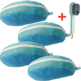 1/2/4PCS Shoe Washing Machine Bag with Liquid Shoe Brush Set Durable Laundry Shoe Bag and Soft Bristle Clean Brush for All Shoes