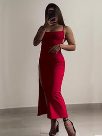 High-Sensibility Halter-strap Summer Dress – “Spice Girl” Hip A-Line