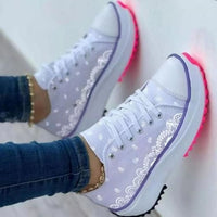 2022 Pattern Canvas Women Sneakers Casual Sport Shoes - stylishhomedecor2024.com