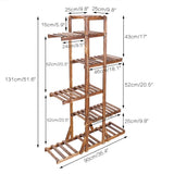 Indoor 6 Tier Wooden Plant Home Decor Stand - stylishhomedecor2024.com