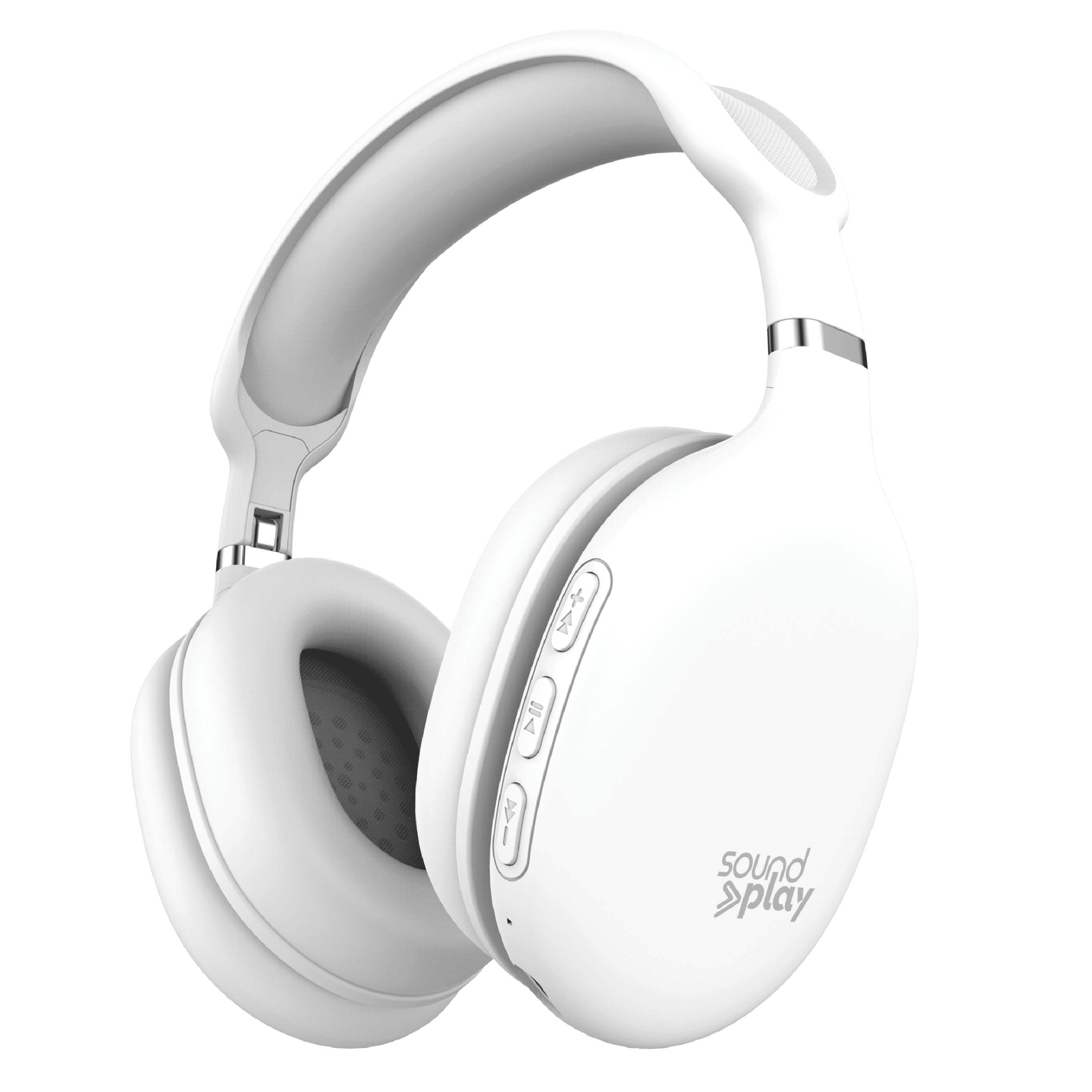 Foldable Wireless Headphones, Bluetooth Over-Ear Headset with Built-In Mic, White - stylishhomedecor2024.com