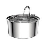 Stainless steel pet water fountain with USB cord