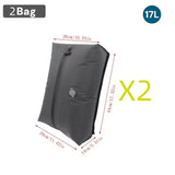 Traveling suitcase packed using compression bag