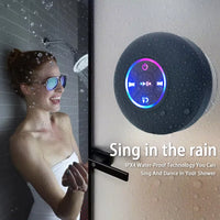 Waterproof bluetooth speaker with suction cup for outdoor use