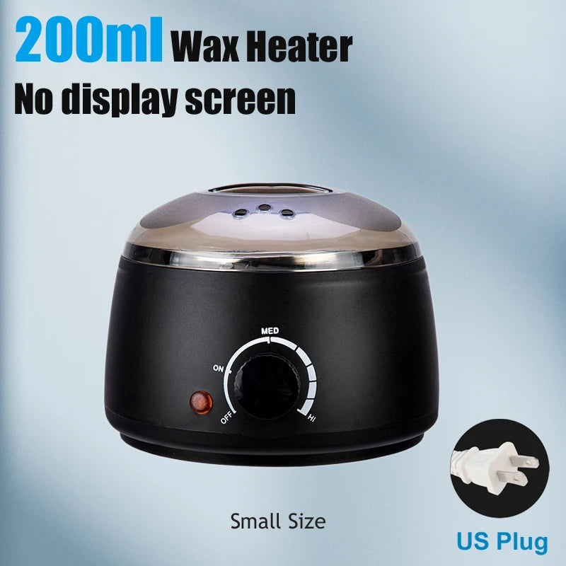 Wax heater for hair removal with temperature control