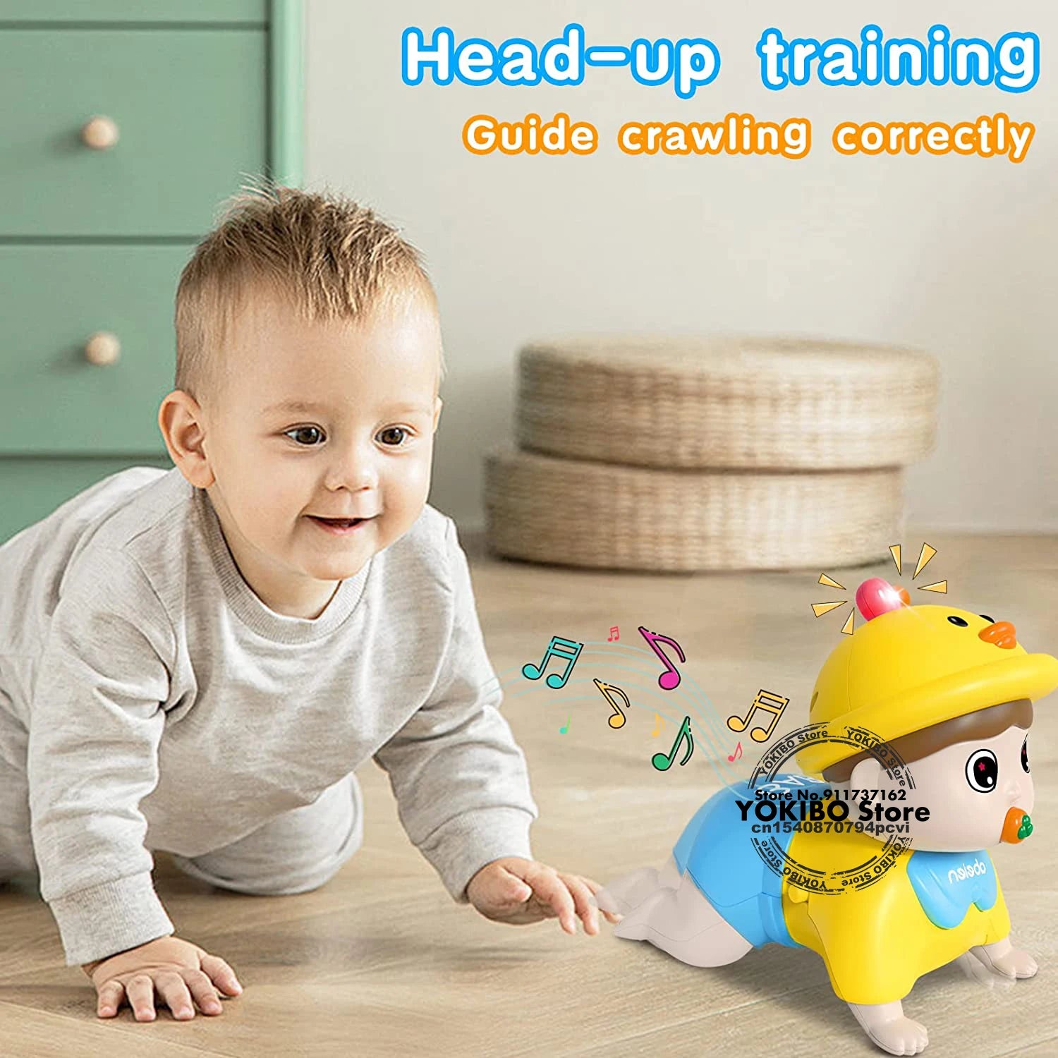 Crawling Baby Toys 18 Months + Toddler Musical Toys Baby Toys 18 Months + Early Educational Toys for Infant Toys Baby Toys - stylishhomedecor2024.com