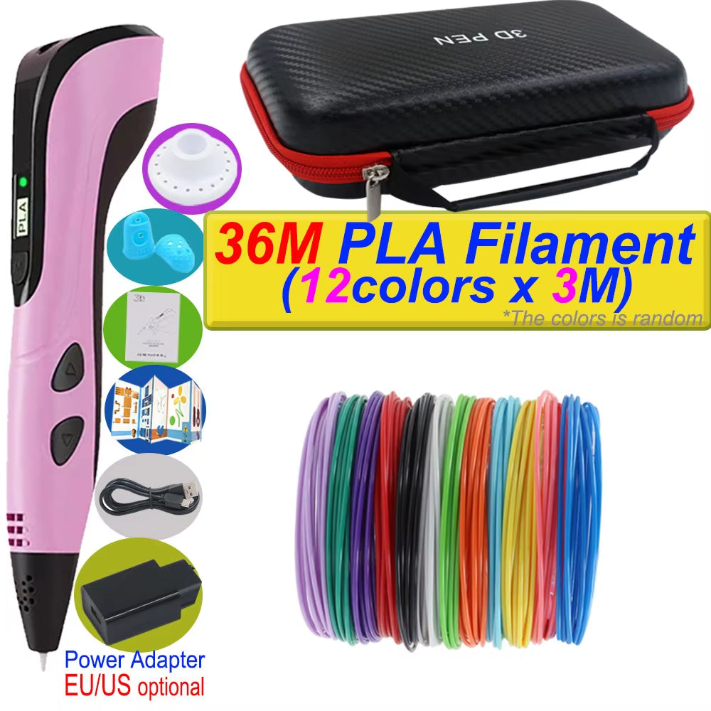 3D Printing Pen DIY Three-dimensional Painting Children Toys - stylishhomedecor2024.com