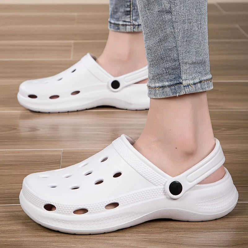 Summer Men Clogs Sandals Men'S and Women'S Leisure Slippers Beach Sandals Home Garden Shoes Outdoor Sandals plus Size 46 47 48