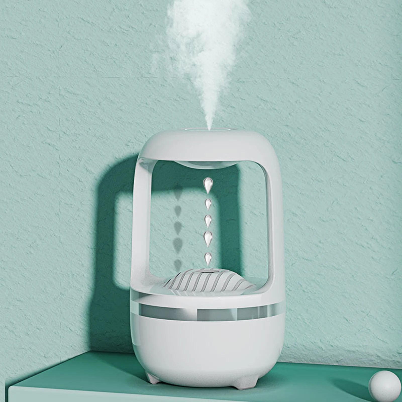 ble Humidifier Di300/ 800Ml anti Gravity Ultrasonic Bubffuser USB Mini Mist Sprayer Weightless Desktop Air Humidifier Purifier - stylishhomedecor2024.com