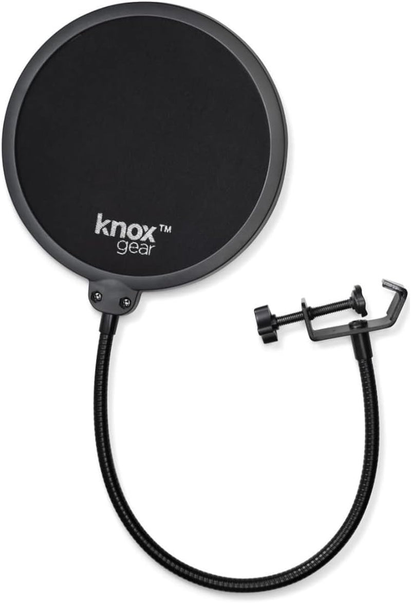 Yeti USB Microphone (Blackout) Bundle with Knox Gear Headphones and Pop Filter (3 Items) - stylishhomedecor2024.com