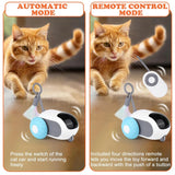 Smart Cat Toy 2 Modes Automatic Moving Remote Controlled Toy Car for Cats Dogs Interactive Playing Kitten Training Pet Supplies